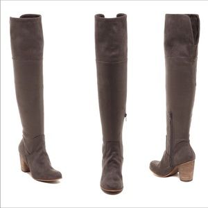 Melrose and Market Over the Knee gray boots 8.5